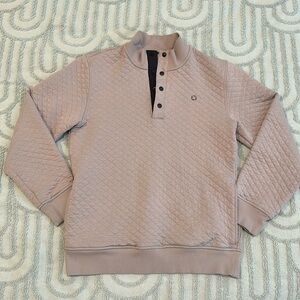 LANDS END Chase Uniform Genderful Quarter Snap Quilted Top